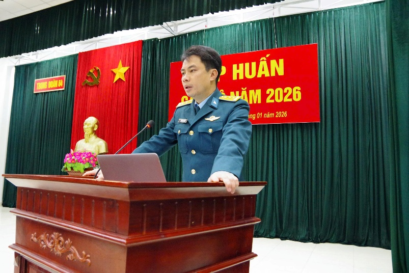 Trung đoàn 64 tổ chức tập huấn cán bộ năm 2026- Ảnh 1.