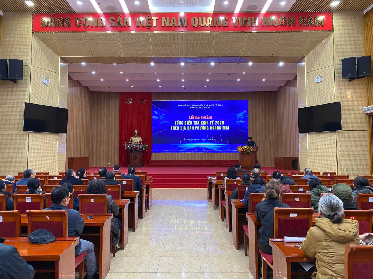 PHƯỜNG HOÀNG MAI TỔ CHỨC LỄ RA QUÂN TỔNG ĐIỀU TRA KINH TẾ NĂM 2026- Ảnh 1.