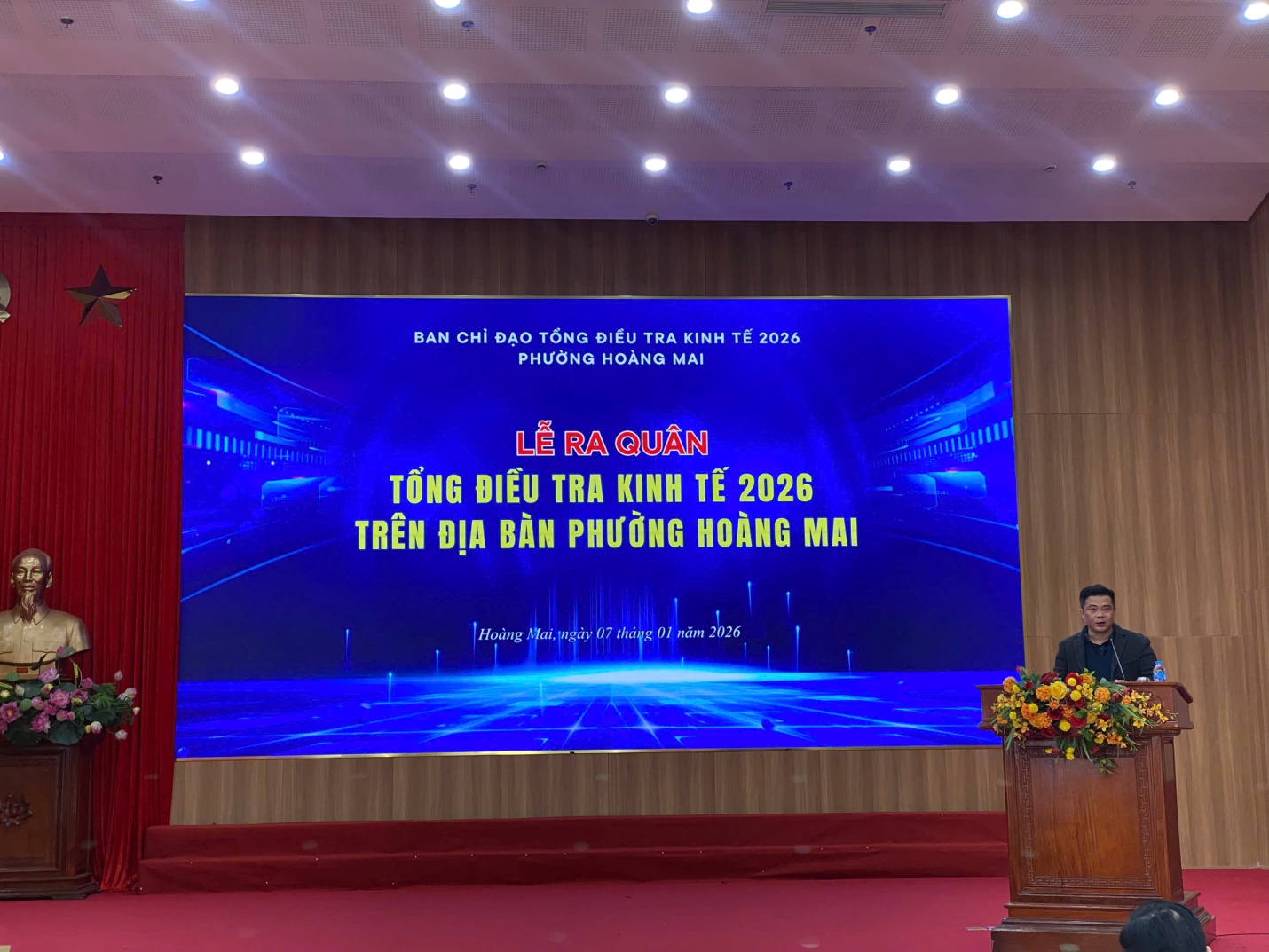 PHƯỜNG HOÀNG MAI TỔ CHỨC LỄ RA QUÂN TỔNG ĐIỀU TRA KINH TẾ NĂM 2026- Ảnh 2.