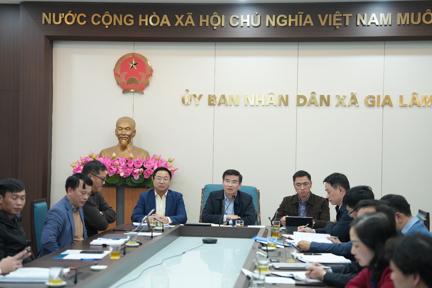 UBND xã Gia Lâm tổ chức hội nghị giao ban Trưởng thôn, Tổ trưởng tổ dân phố tháng 01 năm 2026- Ảnh 7.