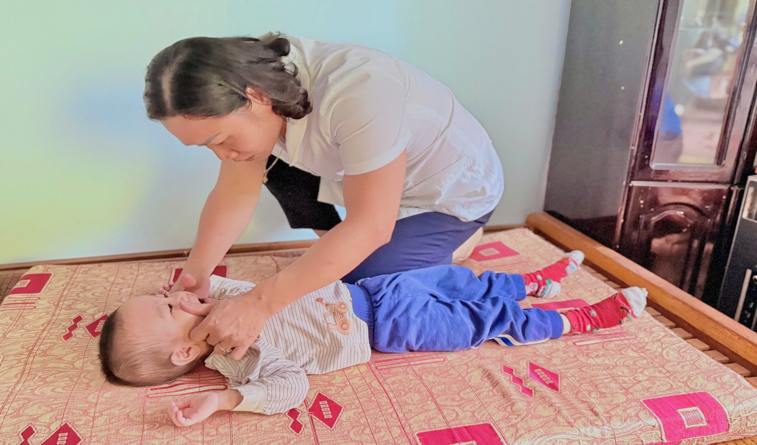 TRƯỜNG MẦM NON HOA MAI THỰC HIỆN DIỄN TẬP PHƯƠNG ÁN CHỮA CHÁY – CỨU NẠN CỨU HỘ- Ảnh 2.