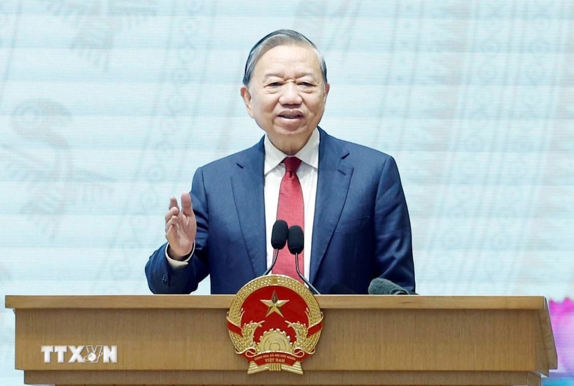 Tổng Bí thư Tô Lâm: Đất nước đã hội tụ đủ thế và lực, đủ ý chí và quyết tâm để bước vào kỷ nguyên mới- Ảnh 1.