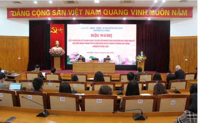 Phường Việt Hưng lấy ý kiến cử tri nơi công tác đối với người ứng cử đại biểu HĐND Thành phố và phường nhiệm kỳ 2026-2031