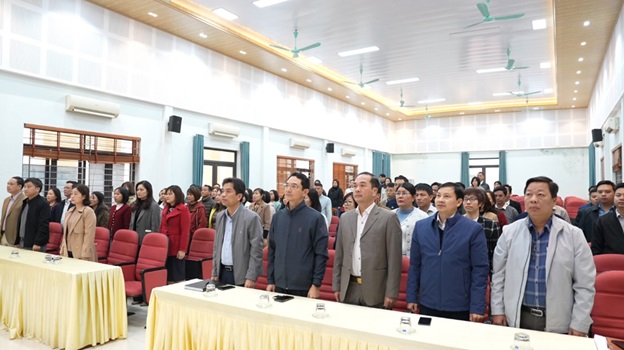 Xã Sơn Đồng tổ chức Lễ chào cờ, triển khai nhiệm vụ đầu năm 2026- Ảnh 1.