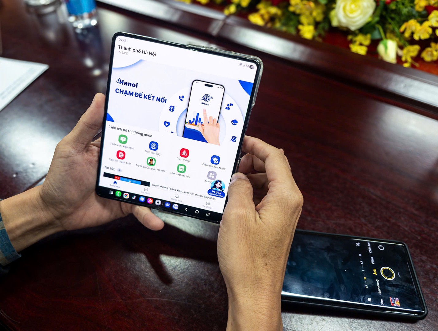 Hướng dẫn theo dõi và thực hiện xử phạt vi phạm giao thông qua ứng dụng Công dân Thủ đô số - iHanoi- Ảnh 1.