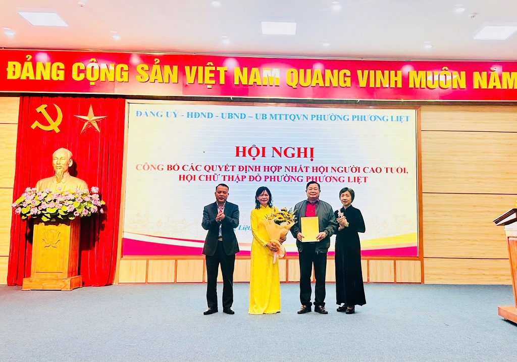 PHƯỜNG PHƯƠNG LIỆT: TỔ CHỨC THÀNH CÔNG HỘI NGHỊ HỢP NHẤT HỘI NGƯỜI CAO TUỔI; HỘI CHỮ THẬP ĐỎ- Ảnh 3.