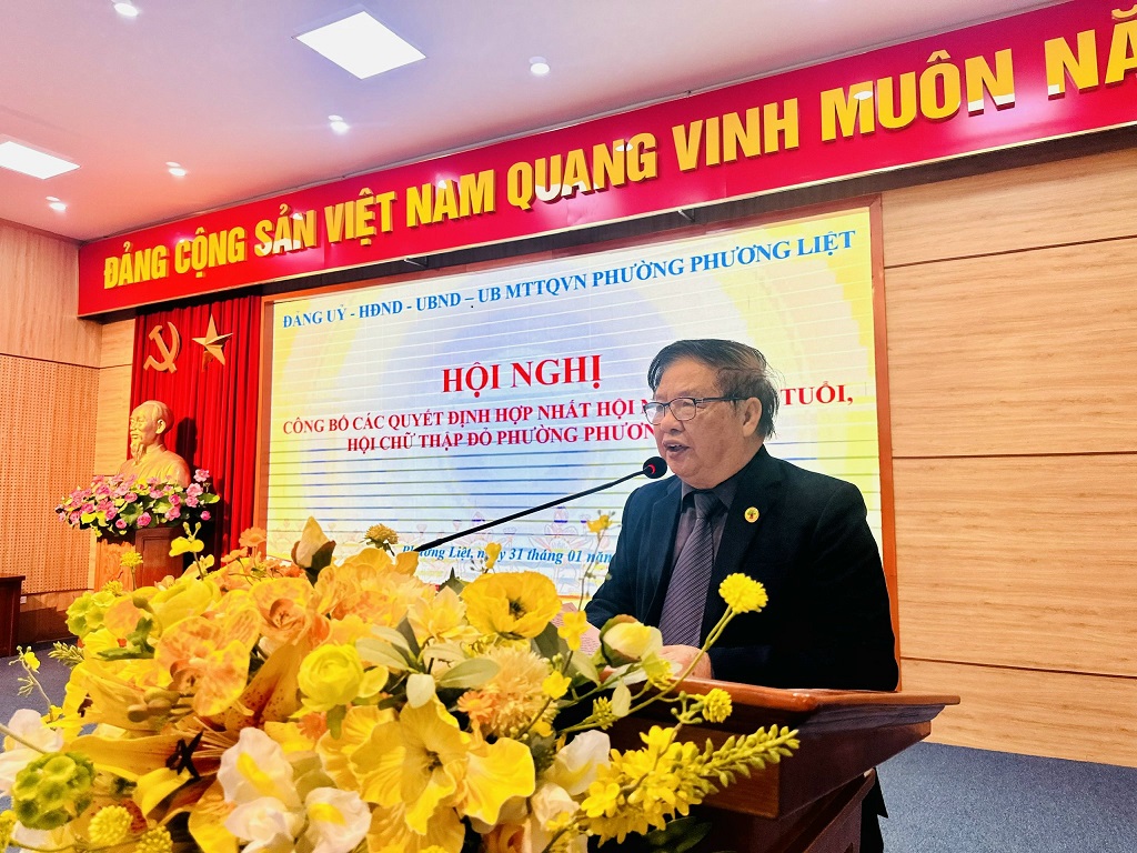 PHƯỜNG PHƯƠNG LIỆT: TỔ CHỨC THÀNH CÔNG HỘI NGHỊ HỢP NHẤT HỘI NGƯỜI CAO TUỔI; HỘI CHỮ THẬP ĐỎ- Ảnh 4.