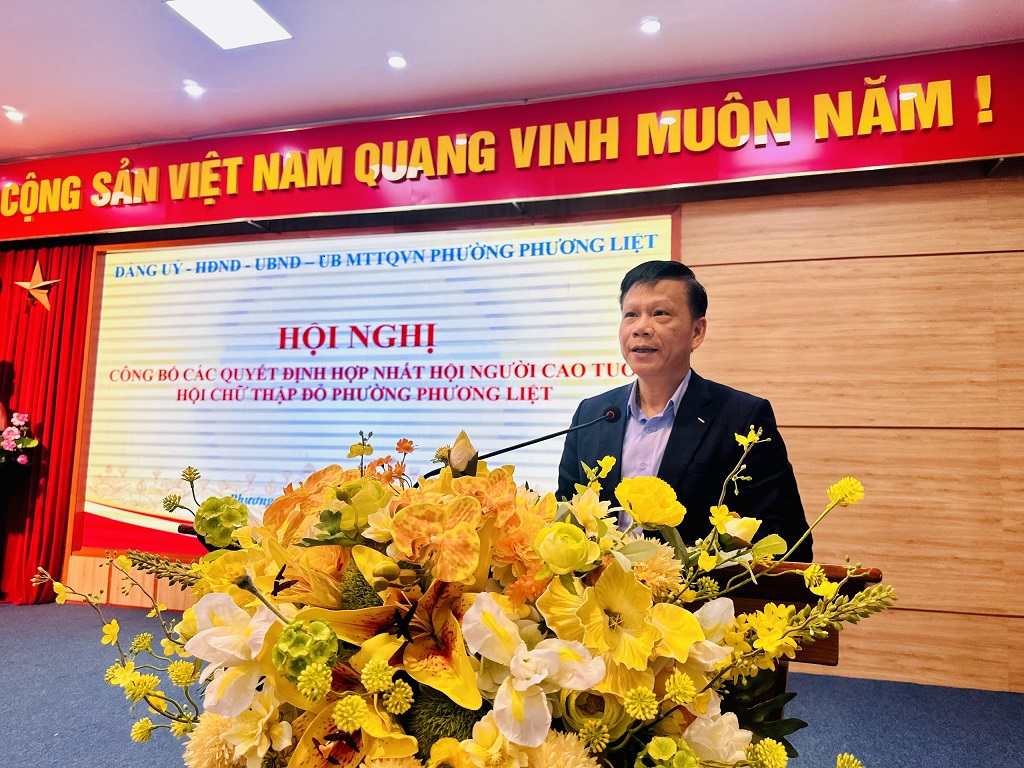 PHƯỜNG PHƯƠNG LIỆT: TỔ CHỨC THÀNH CÔNG HỘI NGHỊ HỢP NHẤT HỘI NGƯỜI CAO TUỔI; HỘI CHỮ THẬP ĐỎ- Ảnh 5.