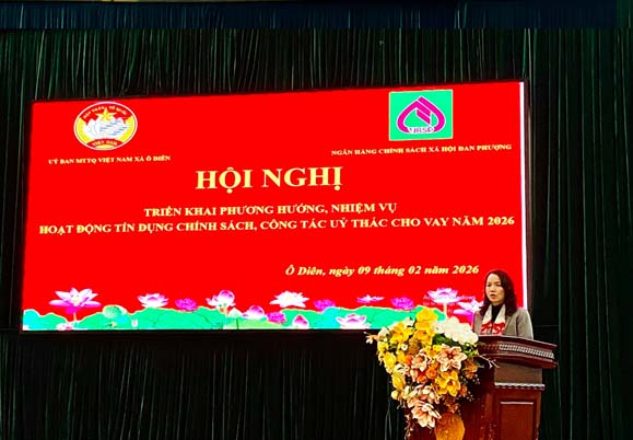 Ô Diên tổng kết hoạt động tín dụng chính sách năm 2025 triển khai nhiệm vụ năm 2026- Ảnh 4.