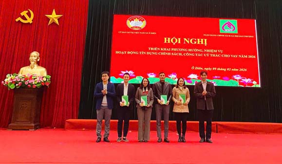 Ô Diên tổng kết hoạt động tín dụng chính sách năm 2025 triển khai nhiệm vụ năm 2026- Ảnh 5.