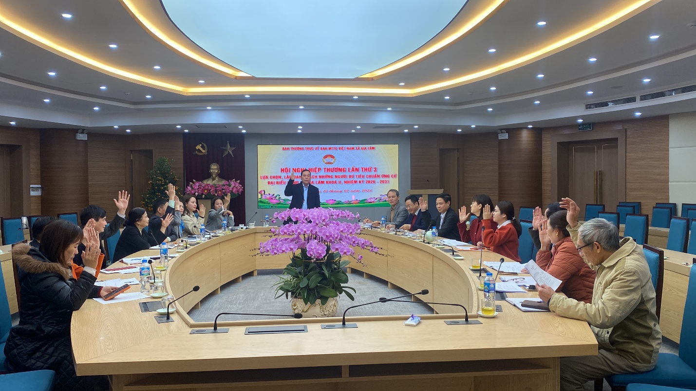 Xã Gia Lâm tổ chức Hội nghị hiệp thương lần thứ ba thỏa thuận lập danh sách chính thức người ứng cử đại biểu HĐND xã nhiệm kỳ 2026–2031- Ảnh 5.
