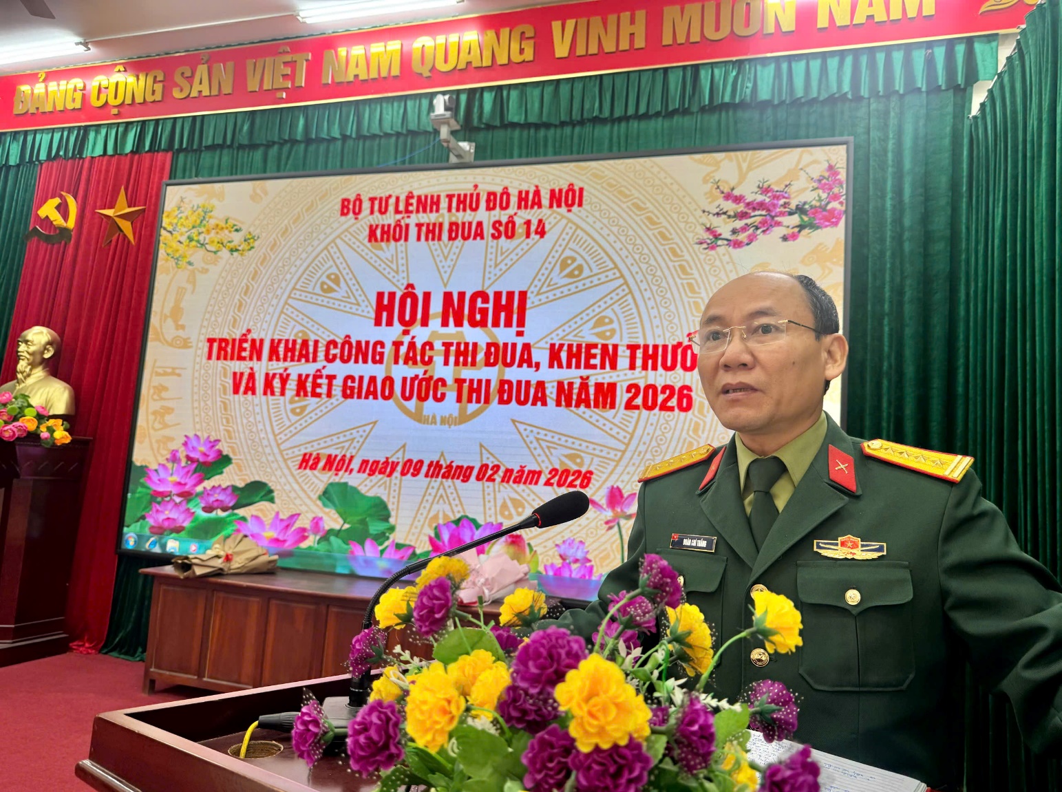 Khối thi đua số 14 Bộ Tư lệnh Thủ đô Hà Nội&nbsp;tổ chức hội nghị ký kết giao ước thi đua năm 2026- Ảnh 5.
