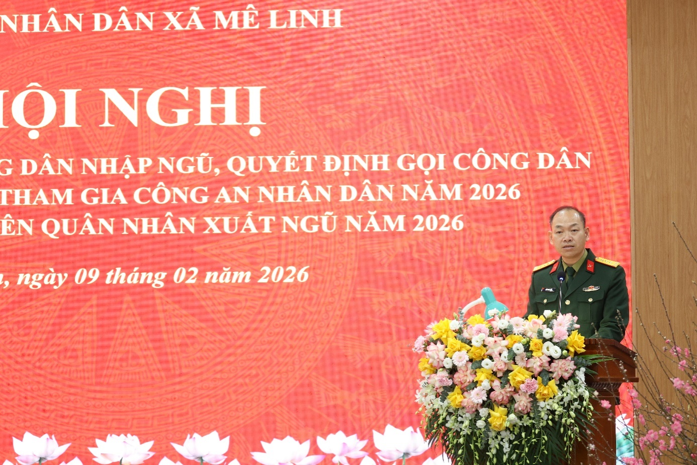 Xã Mê Linh gặp mặt, động viên 50 thanh niên ưu tú lên đường nhập ngũ- Ảnh 2.