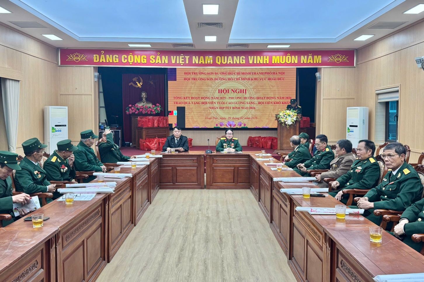 Hội Bộ đội Trường Sơn - đường Hồ Chí Minh khu vực Hoài Đức tổng kết năm 2025- Ảnh 1.