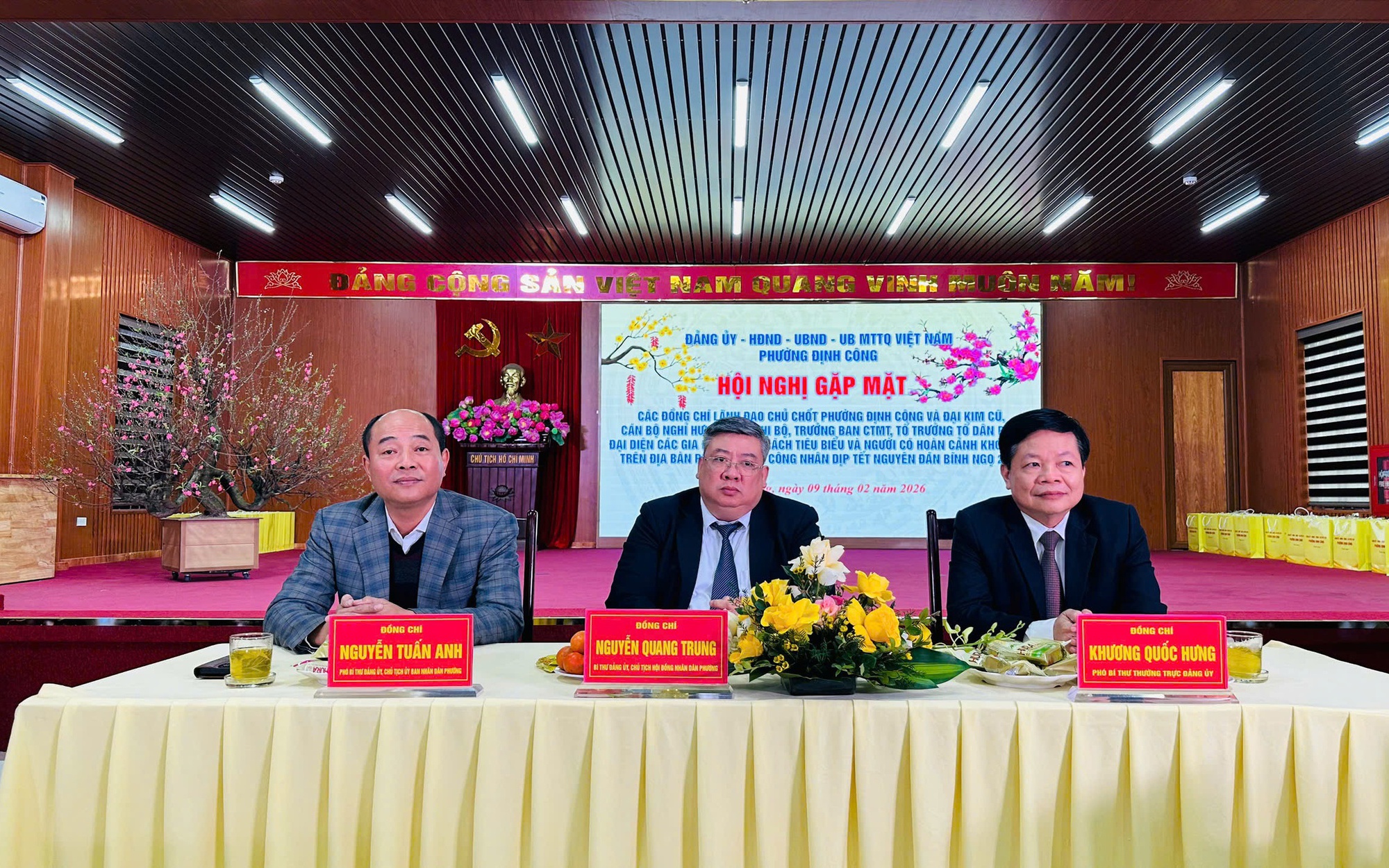 Phường Định Công tổ chức gặp mặt nguyên lãnh đạo và cán bộ chủ chốt Xuân Bính Ngọ 2026: Tri ân, đoàn kết và phát triển