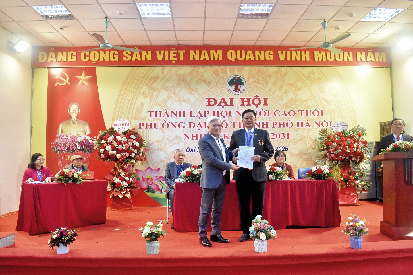 Đại hội thành lập Hội Người cao tuổi phường Đại Mỗ thành công tốt đẹp- Ảnh 3.