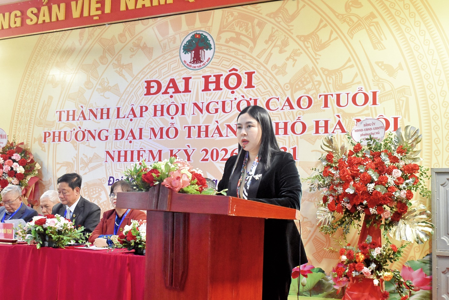 Đại hội thành lập Hội Người cao tuổi phường Đại Mỗ thành công tốt đẹp- Ảnh 4.