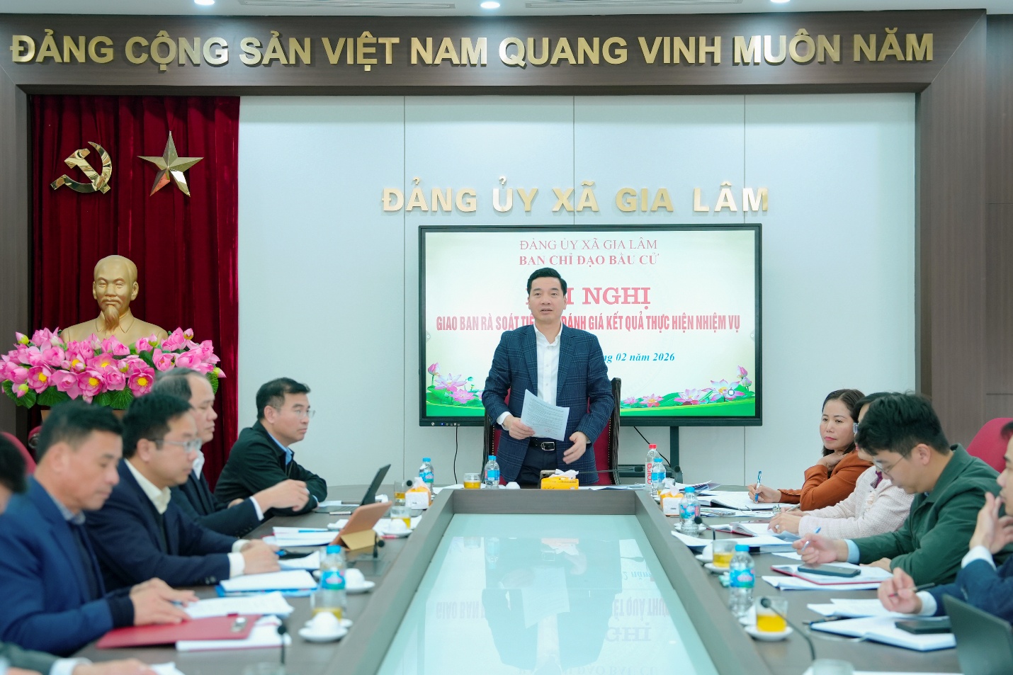 Hội nghị giao ban BCĐ, Ủy ban Bầu cử xã Gia Lâm đánh giá tiến độ công tác bầu cử- Ảnh 5.