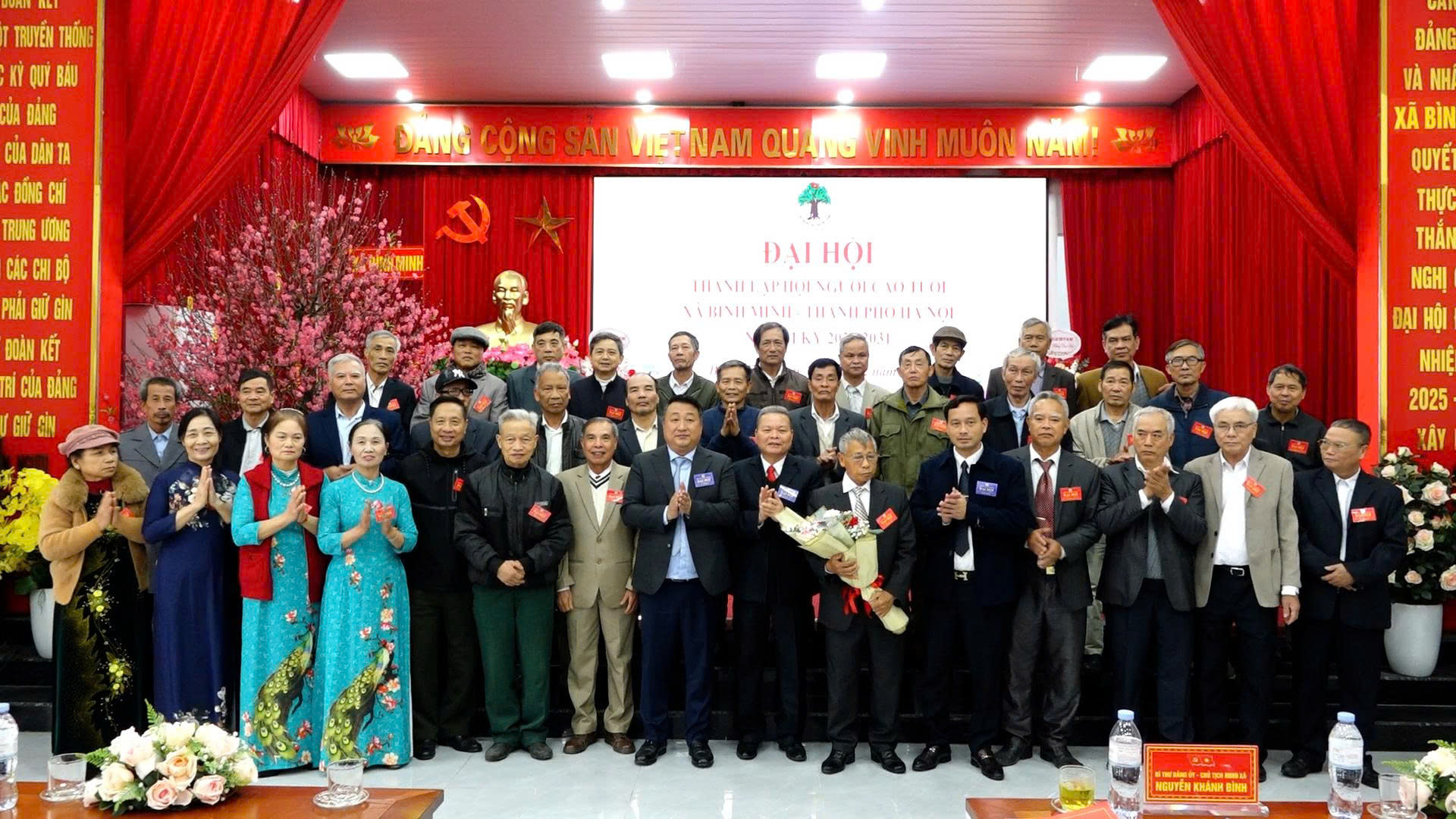 Đại hội thành lập Hội Người cao tuổi xã Bình Minh lần thứ I