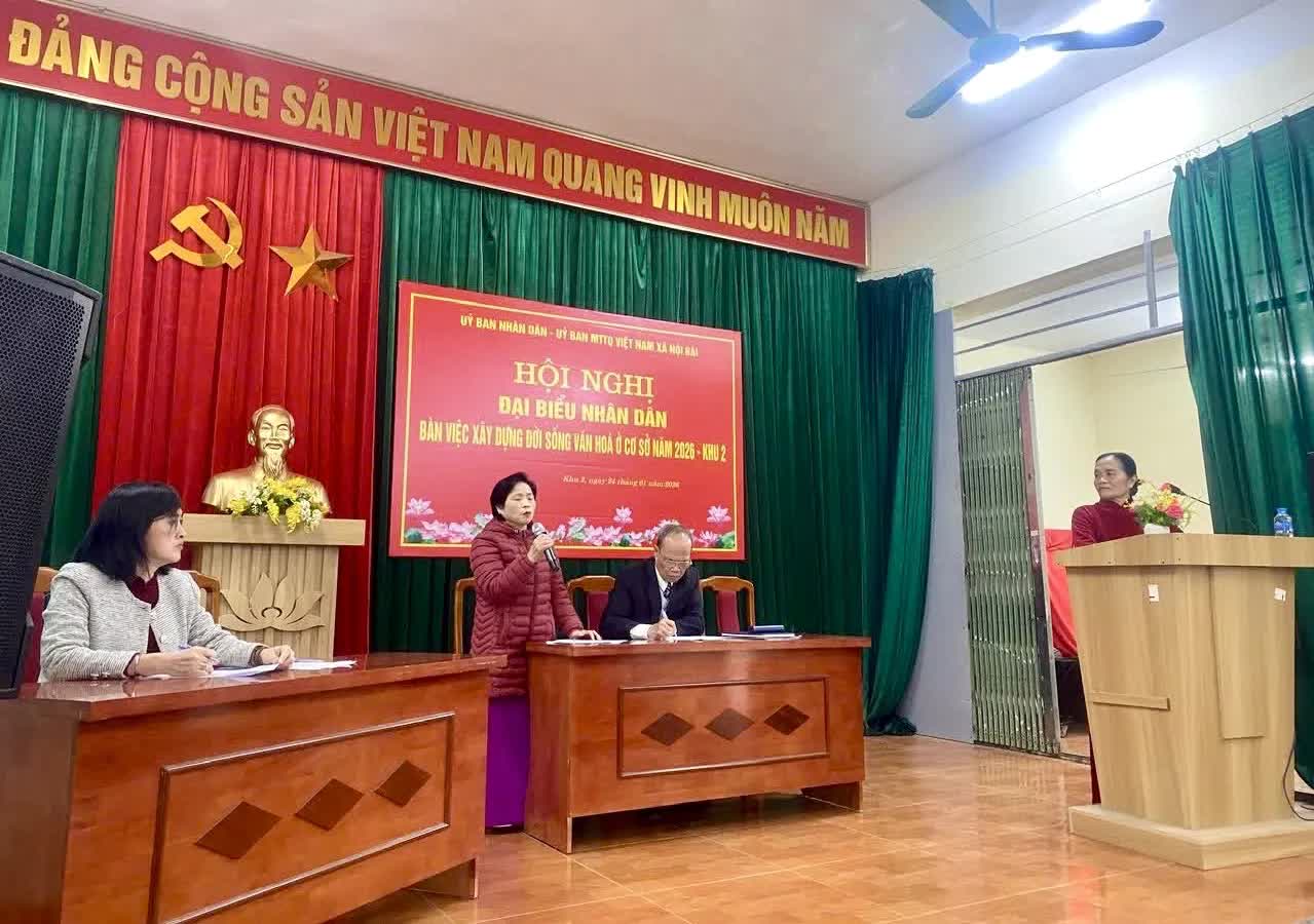 Xã Nội Bài tổ chức thành công Hội nghị Đại biểu Nhân dân tại 32/32 thôn, khu, tổ dân cư- Ảnh 1.