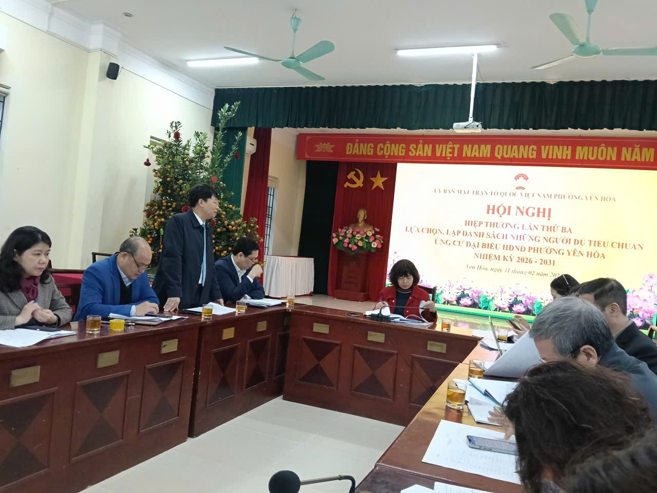 Phường Yên Hòa tổ chức Hội nghị hiệp thương lần thứ Ba lựa chọn, lập danh sách những người đủ tiêu chuẩn ứng cử đại biểu HĐND phường nhiệm kỳ 2026 - 2031- Ảnh 3.