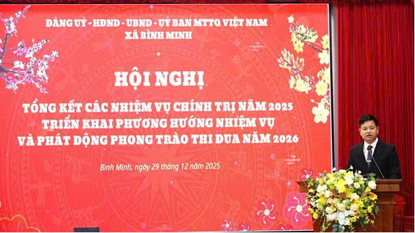 TRIỂN KHAI MÔ HÌNH CHÍNH QUYỀN ĐỊA PHƯƠNG 2 CẤP Ở XÃ BÌNH MINH LẤY NHÂN DÂN, DOANH NGHIỆP LÀM TRUNG TÂM, CHỦ THỂ, MỤC TIÊU VÀ ĐỘNG LỰC CỦA ĐỔI MỚI- Ảnh 1.
