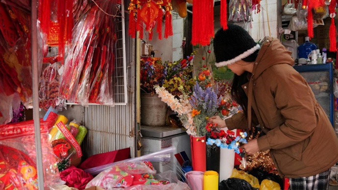 Độc đáo phiên chợ 26 Tết Giang Xá, Hoài Đức- Ảnh 1.