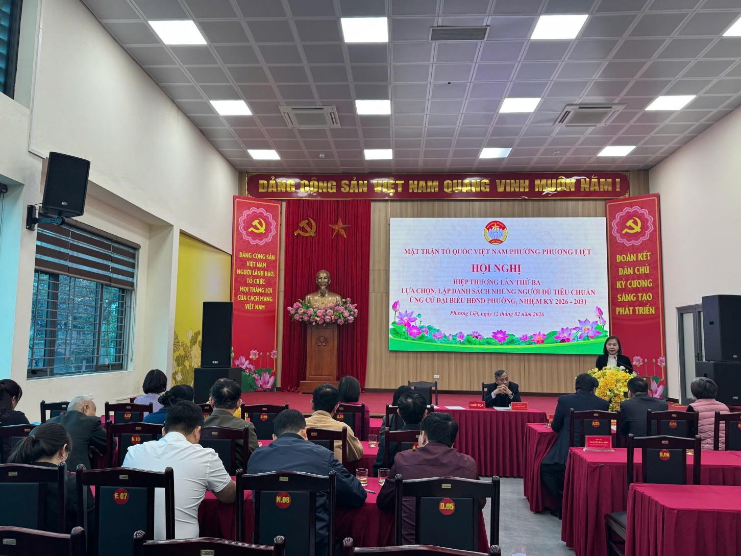 Phương Liệt tổ chức Hội nghị hiệp thương lần thứ 3 thống nhất danh sách  người ứng cử đại biểu HĐND phường nhiệm kỳ 2026 - 2031- Ảnh 2.