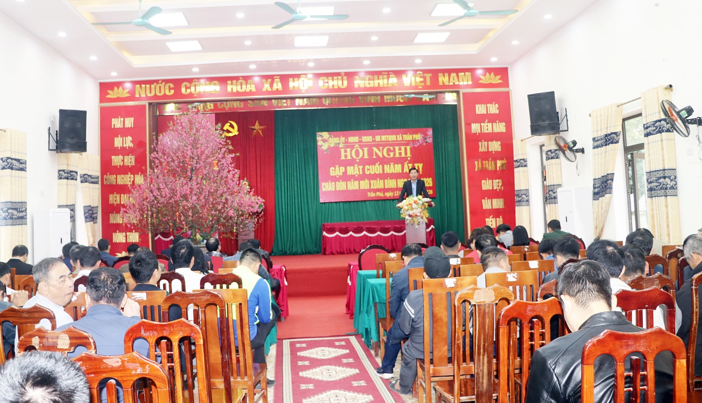 Xã Trần Phú đã tổ chức Hội nghị gặp mặt cuối năm, chào xuân mới 2026- Ảnh 1.