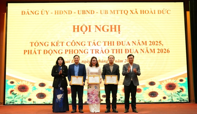 Hoài Đức tổng kết công tác thi đua năm 2025, phát động phong trào thi đua năm 2026- Ảnh 7.