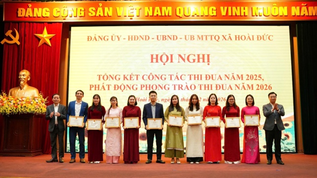 Hoài Đức tổng kết công tác thi đua năm 2025, phát động phong trào thi đua năm 2026- Ảnh 8.