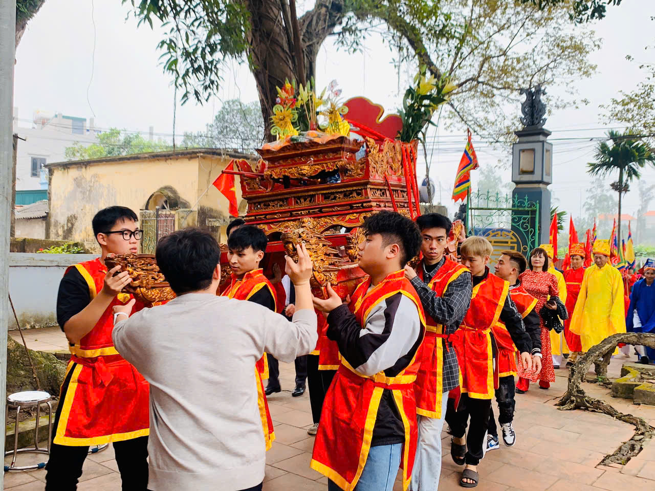 Nét đẹp nghi lễ rước nước tại Chùa Đậu- Ảnh 6.