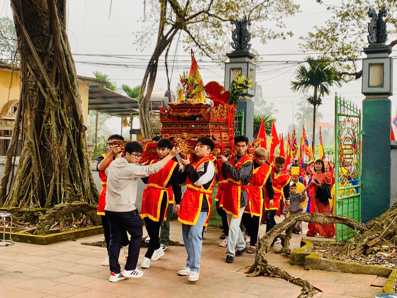 Nét đẹp nghi lễ rước nước tại Chùa Đậu- Ảnh 10.