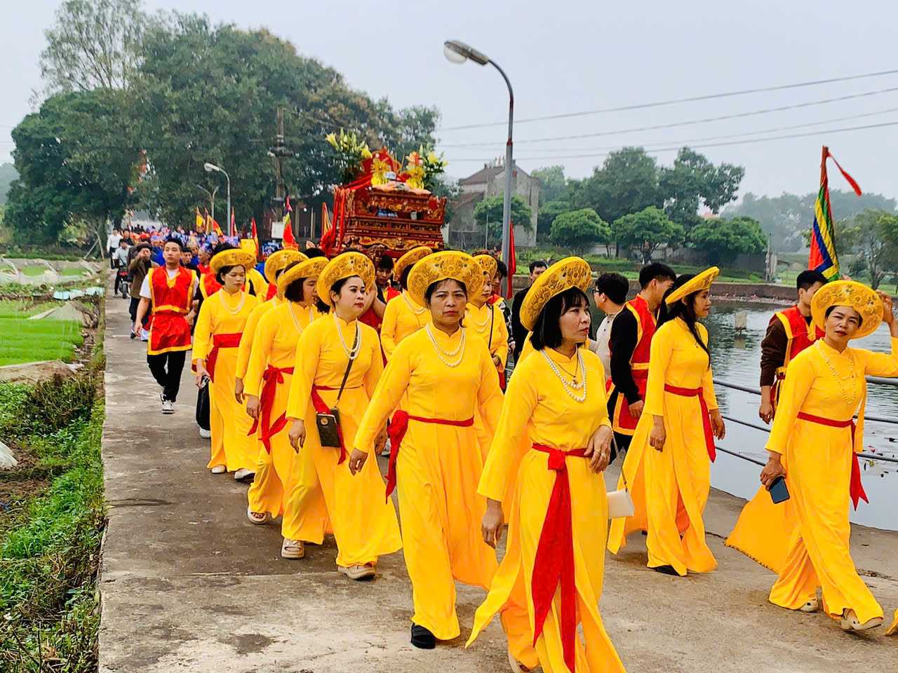 Nét đẹp nghi lễ rước nước tại Chùa Đậu- Ảnh 12.