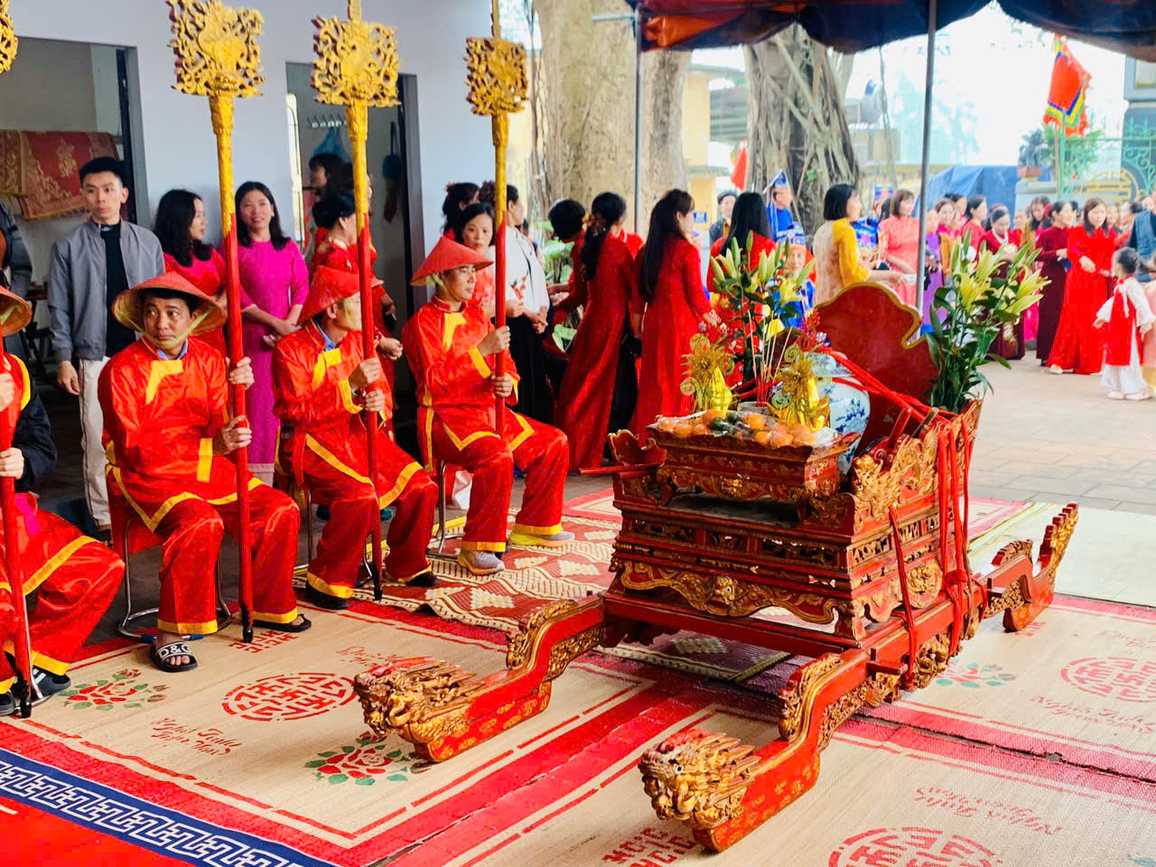 Nét đẹp nghi lễ rước nước tại Chùa Đậu- Ảnh 9.