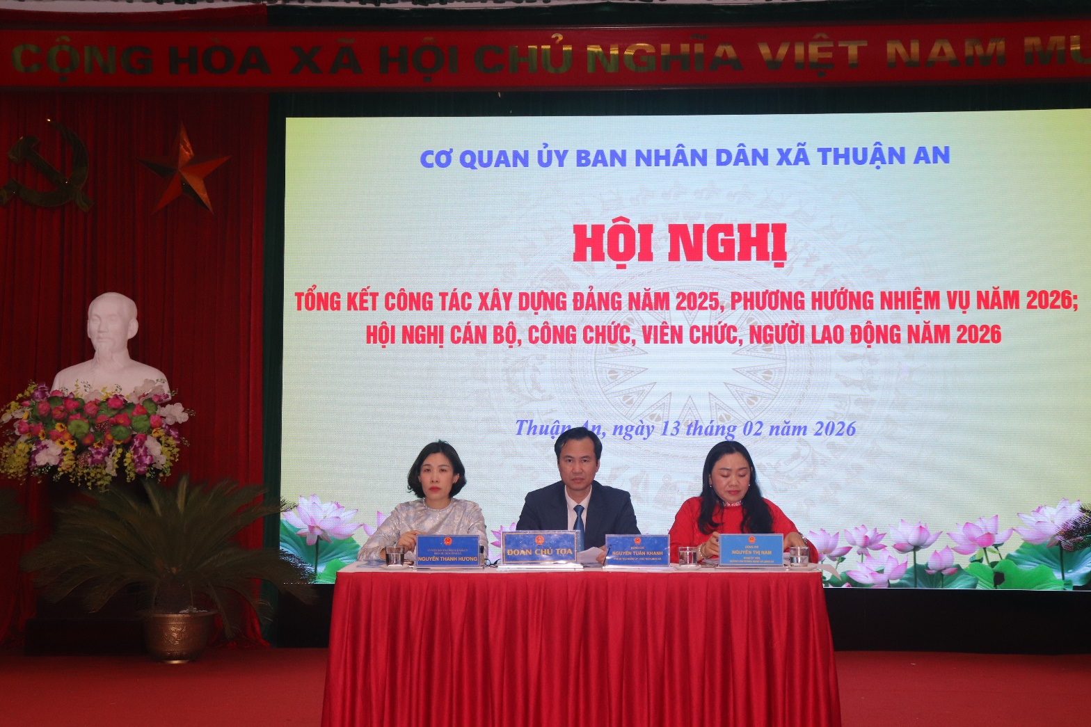 Hội nghị cán bộ, công chức, viên chức, người lao động cơ quan UBND xã năm 2026- Ảnh 1.