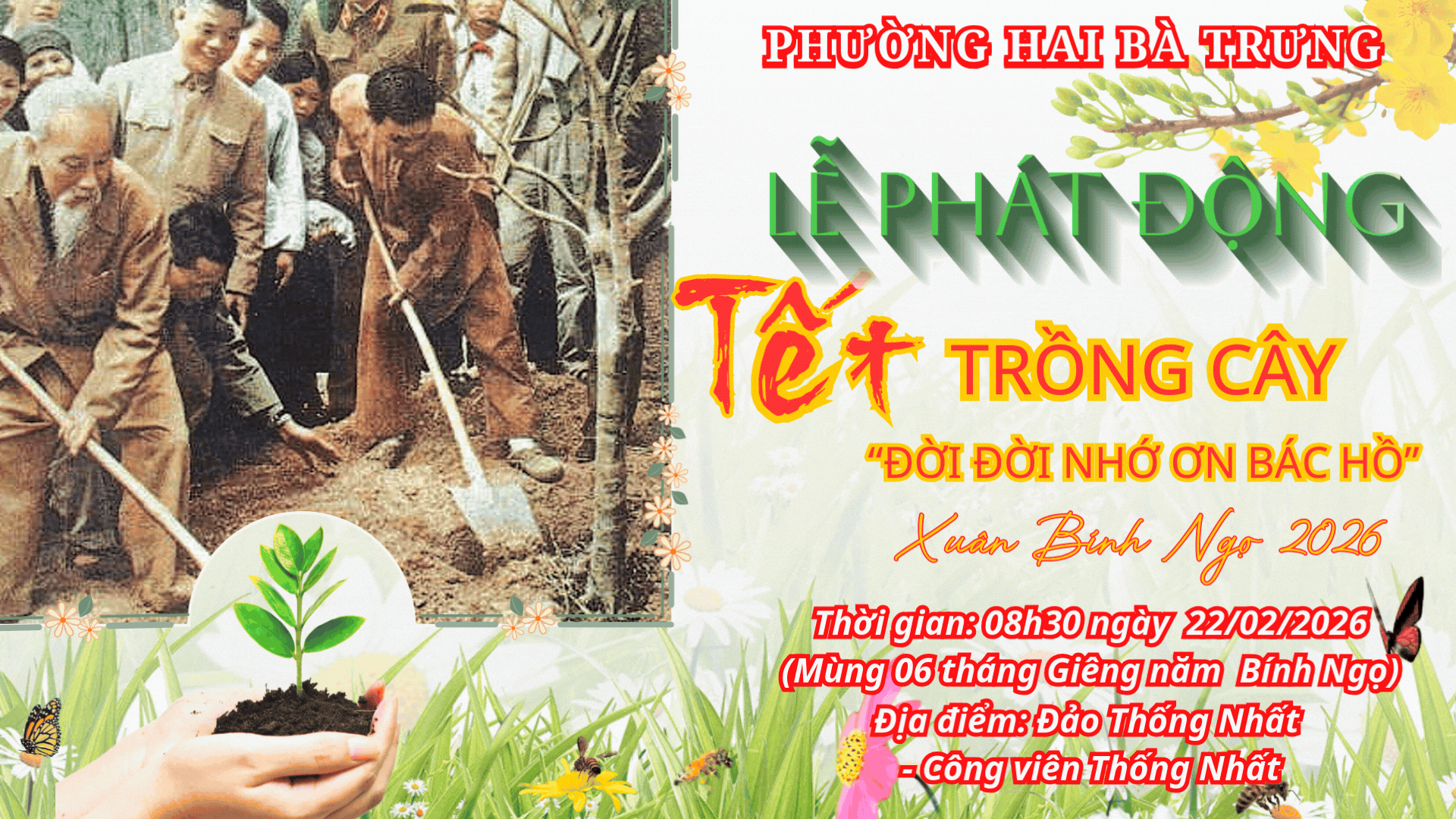 Phường Hai Bà Trưng: Lễ phát động Tết trồng cây “Đời đời nhớ ơn Bác Hồ” xuân Bính Ngọ năm 2026.- Ảnh 1.