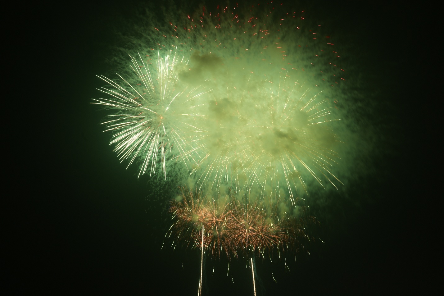 Màn bắn pháo hoa tầm cao tại Công viên Gia Lâm chào đón Xuân Bính Ngọ 2026- Ảnh 1.