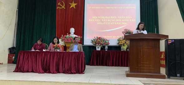 HỘI NGHỊ ĐẠI BIỂU NHÂN DÂN BÀN VIỆC XÂY DỰNG ĐỜI SỐNG VĂN HÓA Ở CƠ SỞ NĂM 2026 THÔN VĂN QUÁN- Ảnh 2.