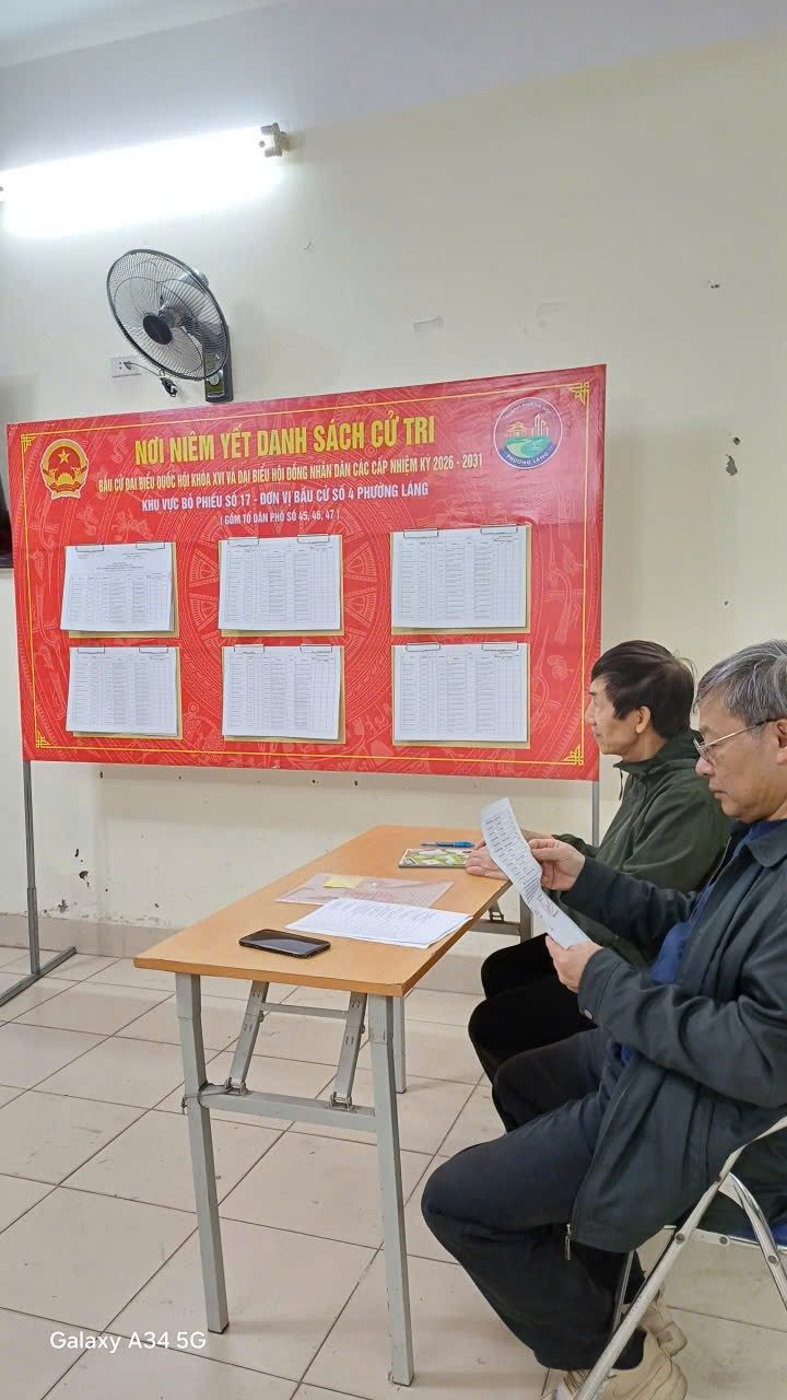 UBND PHƯỜNG LÁNG NIÊM YẾT DANH SÁCH CỬ TRI TẠI 21/21 KHU VỰC BỎ PHIẾU- Ảnh 6.