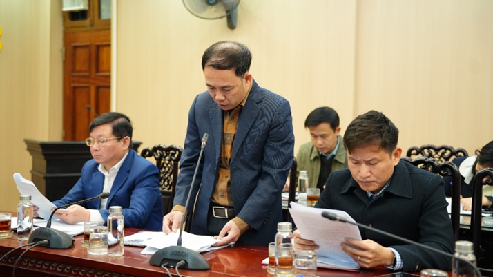 Đồng chí Nguyễn Thanh Bình-Bí thư Đảng uỷ Hoài Đức dự giao ban công tác Đảng tháng 01, triển khai nhiệm vụ trọng tâm tháng 02/2026- Ảnh 1.