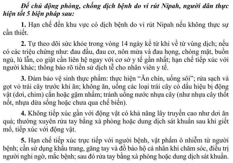 Tăng cường giám sát phòng, chống dịch bệnh do vi rút Nipah- Ảnh 1.