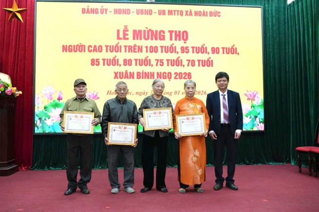 Hoài Đức tổ chức lễ mừng thọ, chúc thọ Người cao tuổi nhân dịp Tết nguyên đán Bính Ngọ 2026- Ảnh 12.