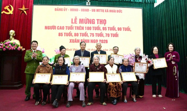 Hoài Đức tổ chức lễ mừng thọ, chúc thọ Người cao tuổi nhân dịp Tết nguyên đán Bính Ngọ 2026- Ảnh 13.