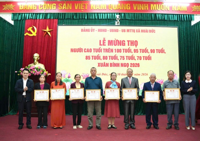 Hoài Đức tổ chức lễ mừng thọ, chúc thọ Người cao tuổi nhân dịp Tết nguyên đán Bính Ngọ 2026- Ảnh 14.