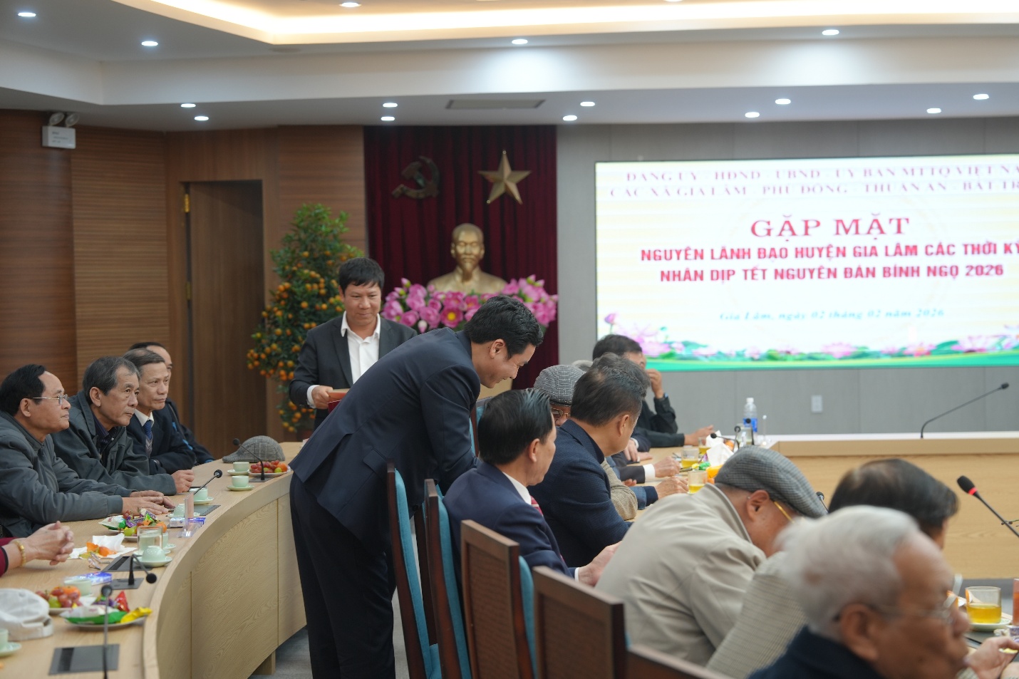 Gặp mặt nguyên lãnh đạo huyện Gia Lâm các thời kỳ nhân dịp Tết Nguyên đán Bính Ngọ 2026- Ảnh 4.