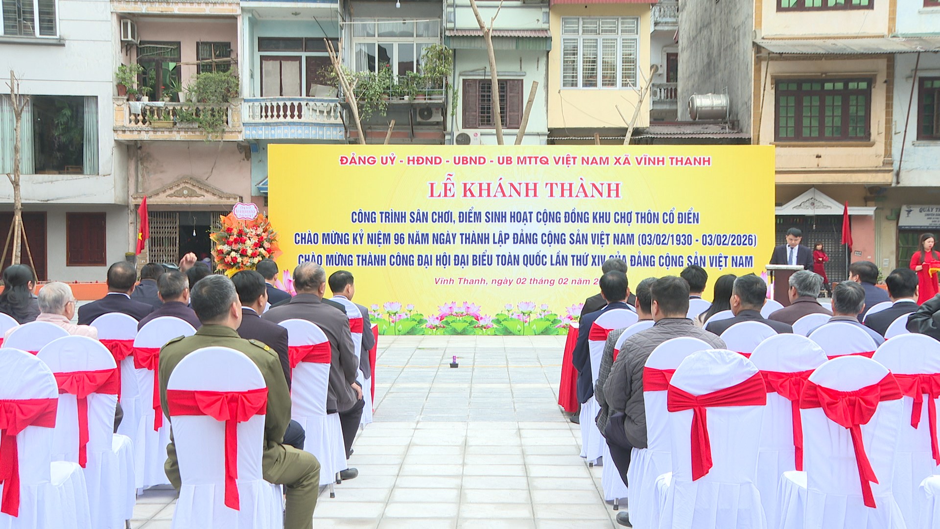 KHÁNH THÀNH CÔNG TRÌNH SÂN CHƠI, ĐIỂM SINH HOẠT CỘNG ĐỒNG KHU CHỢ THÔN CỔ ĐIỂN – NÂNG CAO ĐỜI SỐNG VĂN HÓA CƠ SỞ- Ảnh 1.