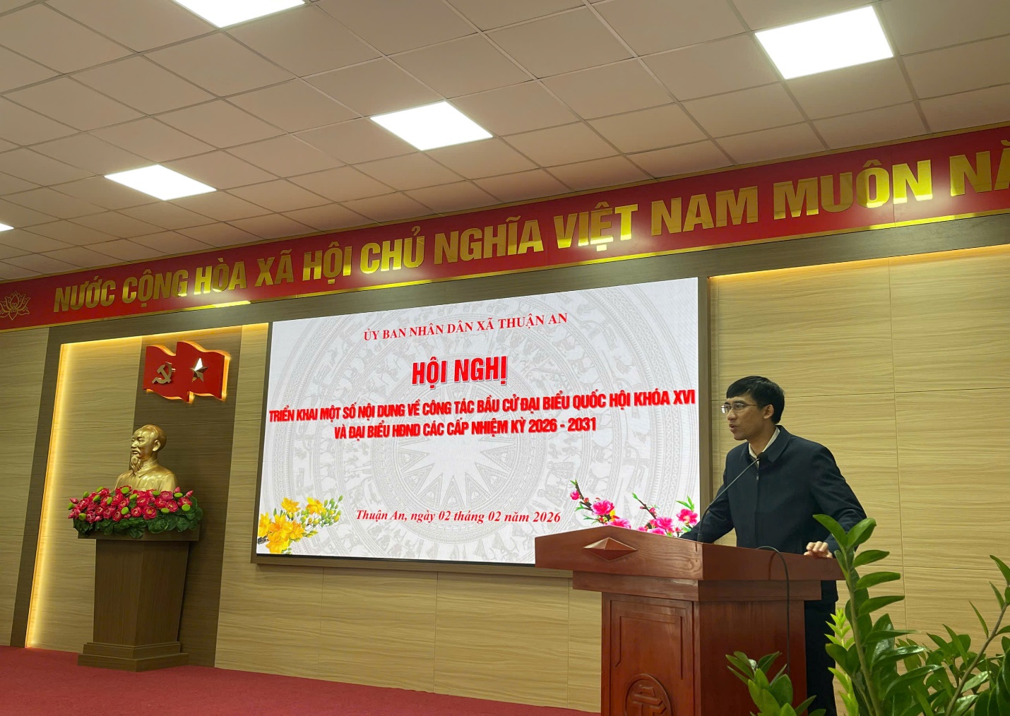 Hội nghị triển khai một số nội dung công tác bầu cử đại biểu Quốc hội khóa XVI và đại biểu HĐND các cấp nhiệm kỳ 2026- 2031- Ảnh 2.