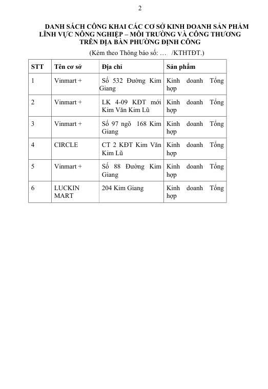 UBND phường Định Công thông báo- Ảnh 2.