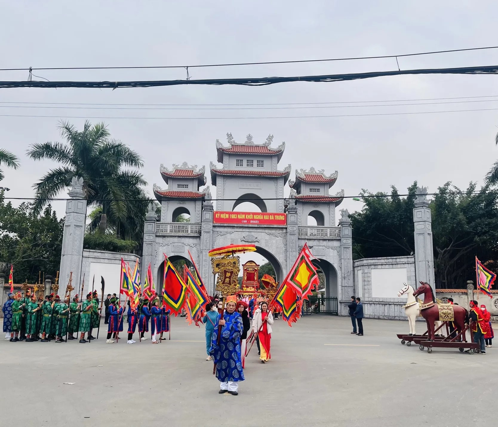 Đặc sắc Lễ hội đền Hai Bà Trưng đầu xuân- Ảnh 1.